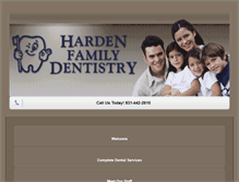 Tablet Screenshot of hardendentist.com